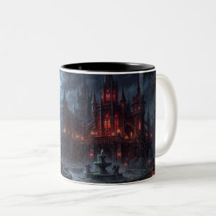 Em Dois Tons Caneca de Café do Halloween