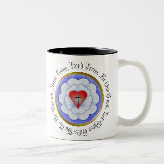 Em Dois Tons Caneca de café do Lutheran (Direita)