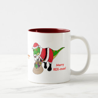 Em Dois Tons Caneca de café do Natal pelo design de Fishfry