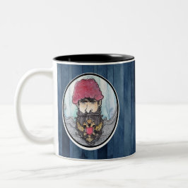 Em Dois Tons Caneca de café do provérbio do russo: os pés de um