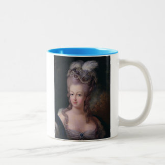 Em Dois Tons Caneca de café do retrato de Marie Antoinette