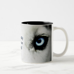 Em Dois Tons Caneca de café do rouco Siberian