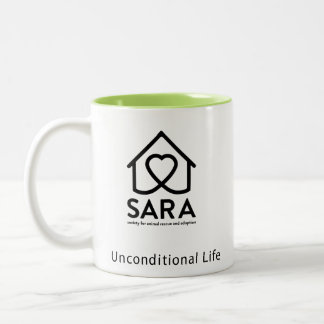 Em Dois Tons Caneca de café do santuário de SARA