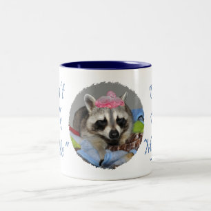 Em Dois Tons Caneca de café do sono do guaxinim
