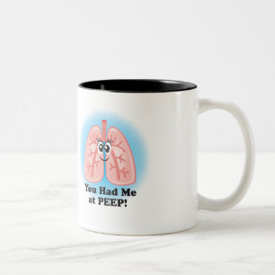 Em Dois Tons Caneca de café do terapeuta respiratório