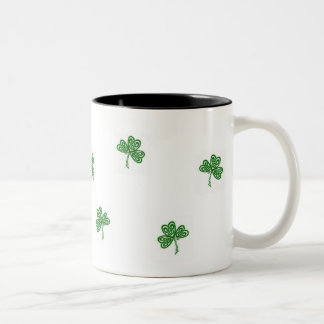 Em Dois Tons Caneca de café do trevo