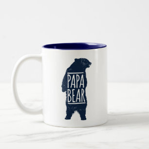 Em Dois Tons Caneca de café do urso da papá