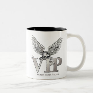 Em Dois Tons Caneca de café do VIP com interior preto