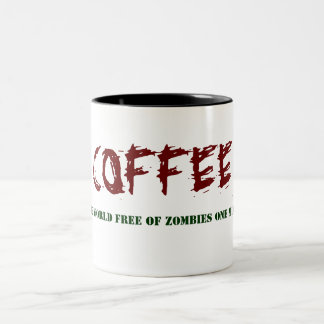 Em Dois Tons Caneca de café do zombi
