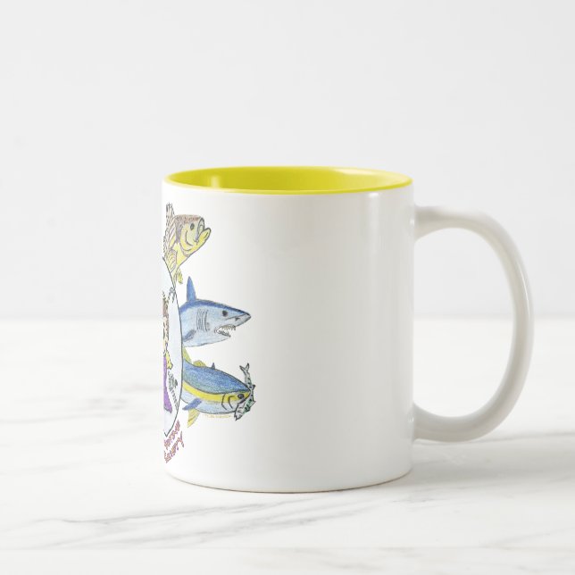 Em Dois Tons Caneca de café dobrando da sociedade de St (Direita)