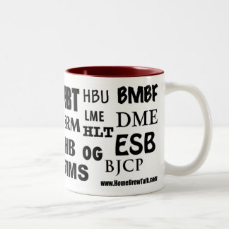 Em Dois Tons Caneca de café dos acrônimos
