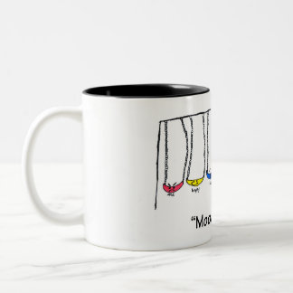 Em Dois Tons Caneca de café dos balanços de humor