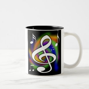 Em Dois Tons Caneca de café dos melómanos
