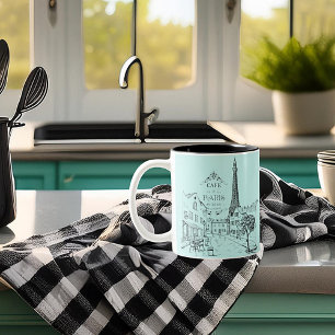 Em Dois Tons Caneca de Café Duas Cores Café Paris