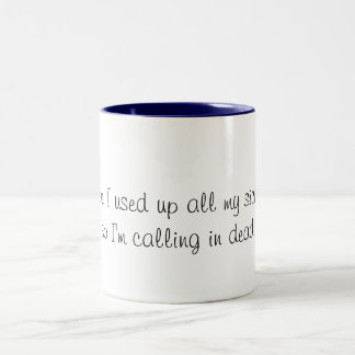 Em Dois Tons Caneca de café engraçada