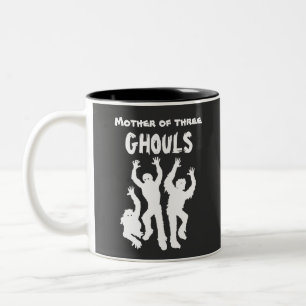 Em Dois Tons Caneca de Café engraçada do Dia das Bruxas para Mã