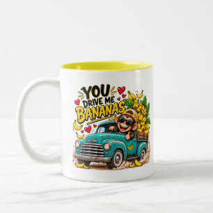 Em Dois Tons Caneca de Café Engraçada para Casa Cozinha
