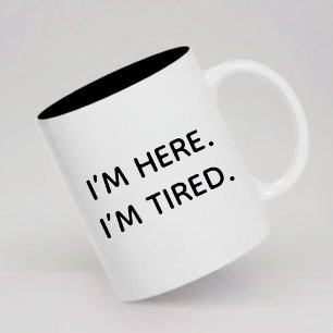 Em Dois Tons Caneca de Café Engraçada para Presente para Ela ou