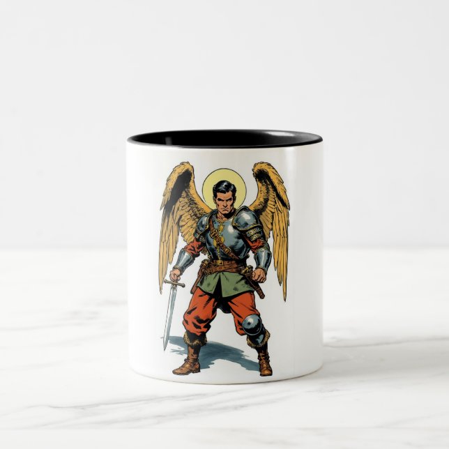 Em Dois Tons Caneca de Café Estilo Quadrinho Retro São Miguel (Centro)