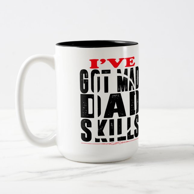 Em Dois Tons Caneca de Café Estilo Quadrinhos Meu Papai É Meu S (Esquerda)