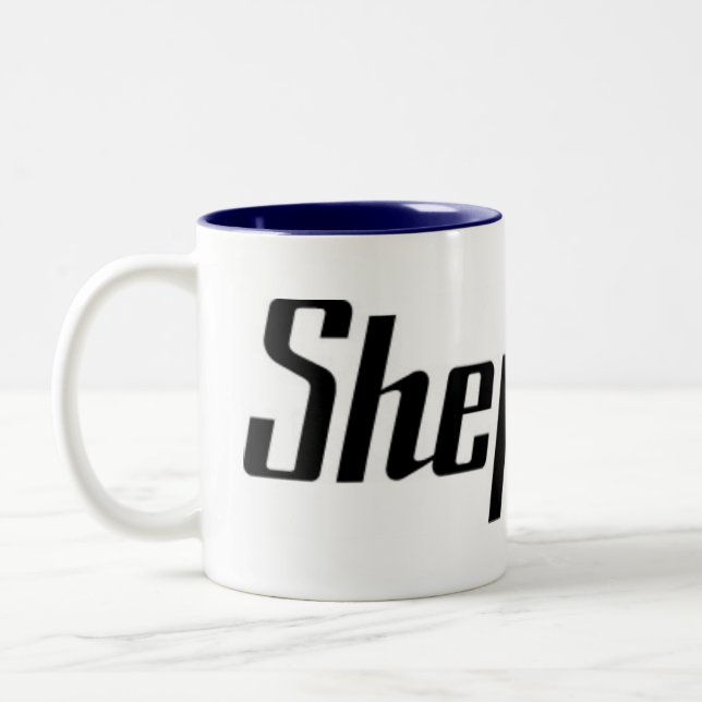 Em Dois Tons Caneca de café expressa #1 do pastor (Esquerda)