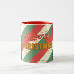 Em Dois Tons Caneca de café Feliz Natal