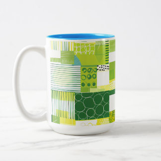 Em Dois Tons Caneca de Café Floral Tropical Colorida – Fluxo Vi