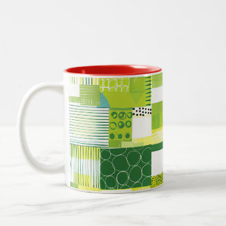 Em Dois Tons Caneca de Café Floral Tropical Colorida – Fluxo Vi
