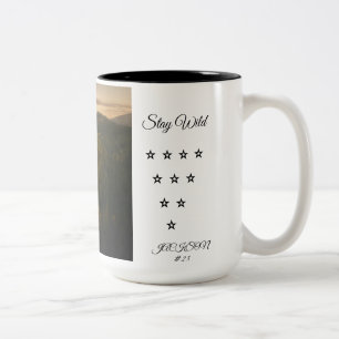 Em Dois Tons Caneca de Café Floresta Selvagem   Paisagem Natura