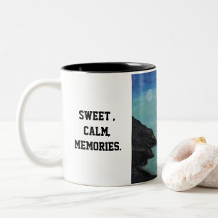Em Dois Tons caneca de café fofa, comece o seu dia com memórias