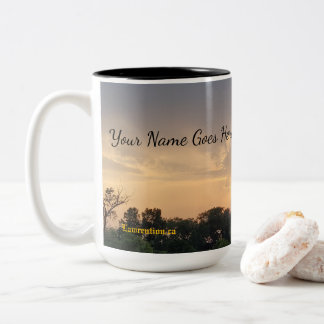 Em Dois Tons Caneca de Café Grande