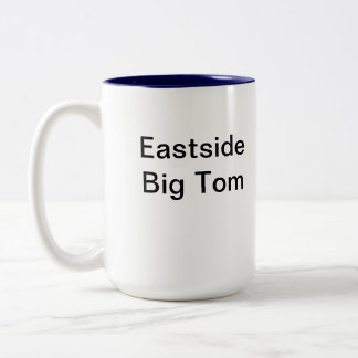 Em Dois Tons Caneca de café grande Eastside de Tom
