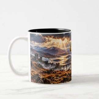 Em Dois Tons Caneca de Café Guerreiro Tático Leão Britânico