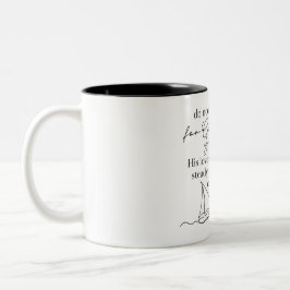Em Dois Tons CANECA DE CAFÉ - Hebreus 6:19 - Versículo Bíblico