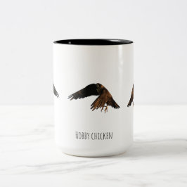 Em Dois Tons Caneca de café Hobby chicken Two-Tone