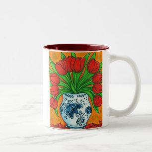 Em Dois Tons Caneca de café holandesa do prazer