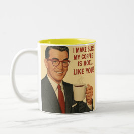 Em Dois Tons Caneca de café humorística
