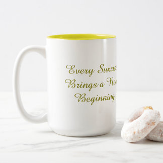 Em Dois Tons Caneca de Café Inspiradora Confiança