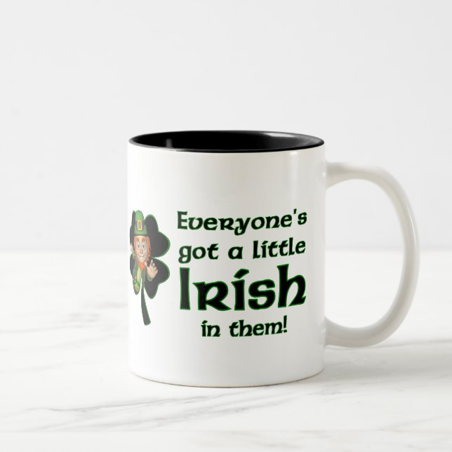 Em Dois Tons Caneca de café irlandês (Direita)