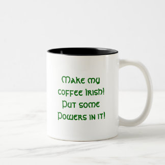 Em Dois Tons Caneca de café irlandês