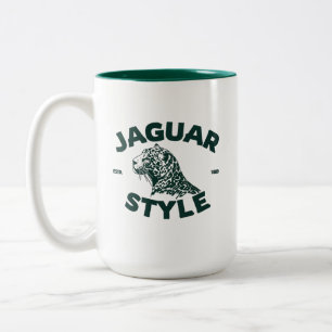 Em Dois Tons Caneca de Café Jaguar