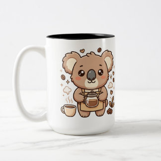Em Dois Tons Caneca de Café Koala Barista Tom Duplo