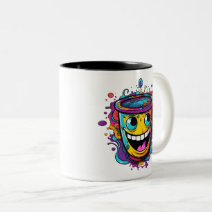 Em Dois Tons Caneca de café louca