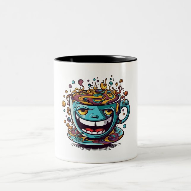 Em Dois Tons Caneca de café louca (Centro)