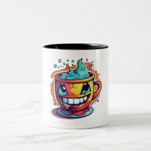 Em Dois Tons Caneca de café louca