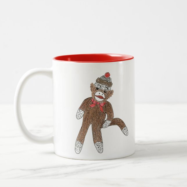 Em Dois Tons Caneca de café Macaco-Pau (Esquerda)