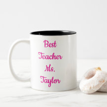 Caneca de Café Melhor Professor de Todos os Tempos