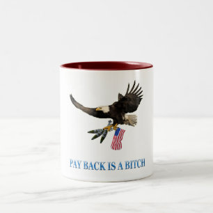 Em Dois Tons Caneca de café militar