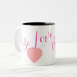 Em Dois Tons Caneca de Café Minimal Heart Be Love | Inspiração