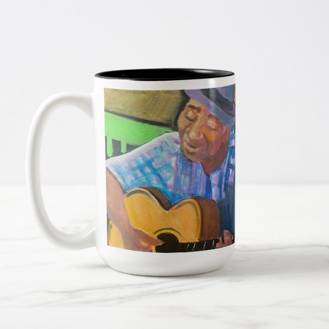 Em Dois Tons Caneca de Café Mississippi John Hurt (Esquerda)